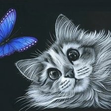 Схема вышивки «милее кошки - зверя нет»