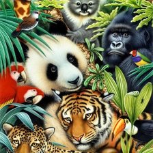 Схема вышивки «коллаж»