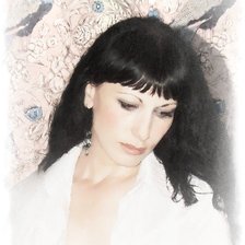 Схема вышивки «девушка»