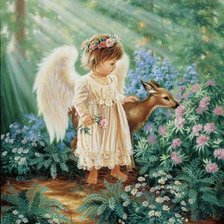 Схема вышивки «Дети. ангел»