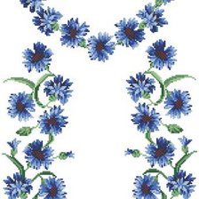 Схема вышивки «Волошки»