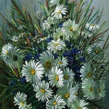 Схема вышивки «полевой букет»