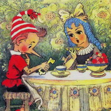 Схема вышивки «буратино»