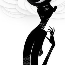 Схема вышивки «черно-белое»