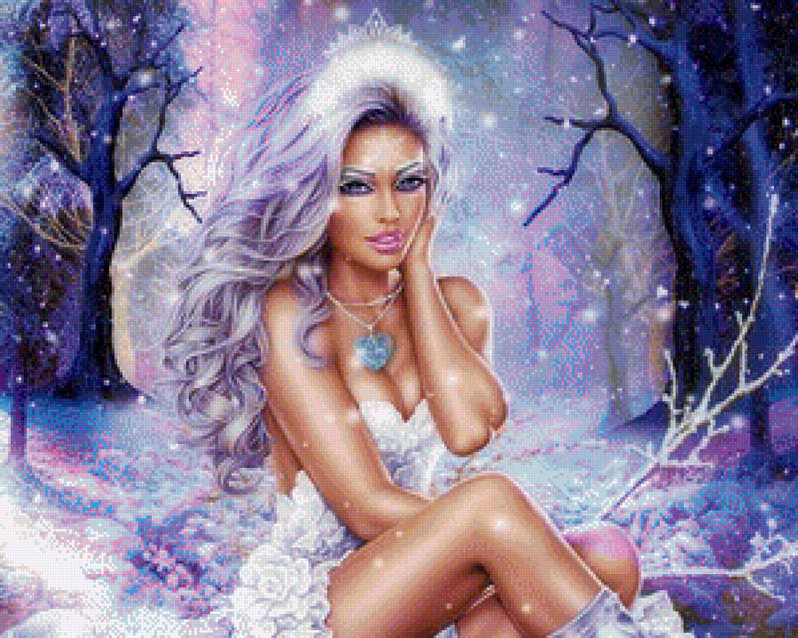 Девушка *Зима - зима, девушка, люди - предпросмотр