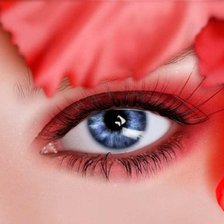 Схема вышивки «глаза»