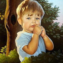 Схема вышивки «малыш»