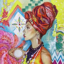 Схема вышивки «африка»