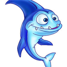 Схема вышивки «акула»