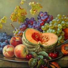 Схема вышивки «Натюрморт с тыквой»