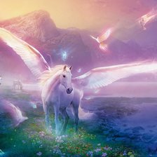 Схема вышивки «сказочный табун»