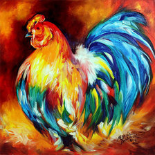 Схема вышивки «петух»