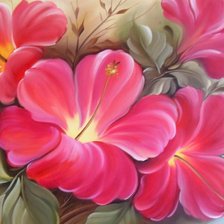 Схема вышивки «Гибискус»