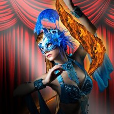 Схема вышивки «Девушка»