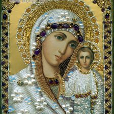 Схема вышивки «Икона Божей Матери Казанская»