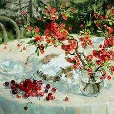 Схема вышивки «Павлова М. Хорошо в саду летом»