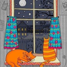 Схема вышивки «На окошке»