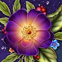 Схема вышивки «цветок 1»