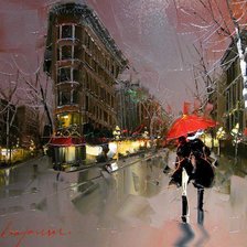 Схема вышивки «Ночной Париж»