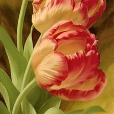 Схема вышивки «тюльпаны»