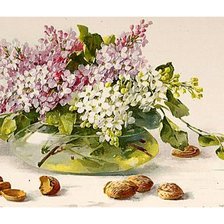 Схема вышивки «Сирень»