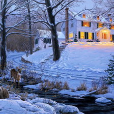 Схема вышивки «зима»