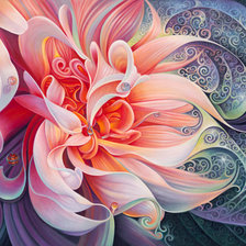 Схема вышивки «Дивный цветок»