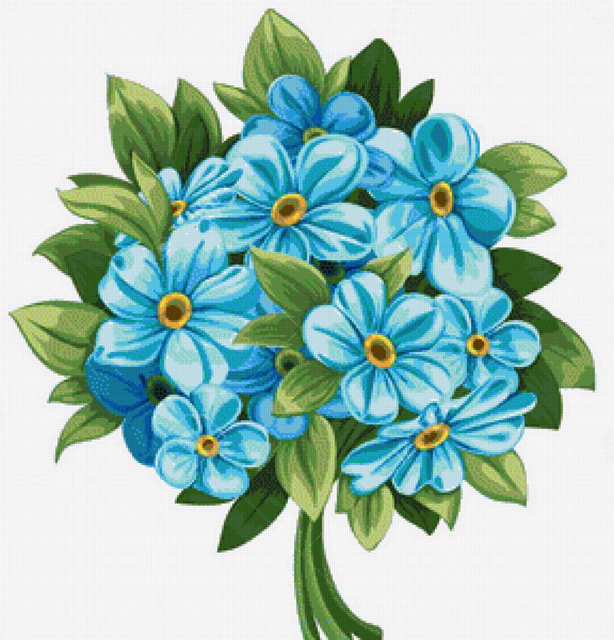 Незабудки - цветы - предпросмотр