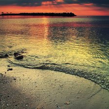 Схема вышивки «закат на море»