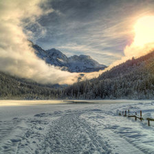 Схема вышивки «Зимний пейзаж»