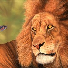 Схема вышивки «Лев»