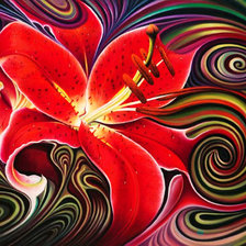 Схема вышивки «Дивный цветок»