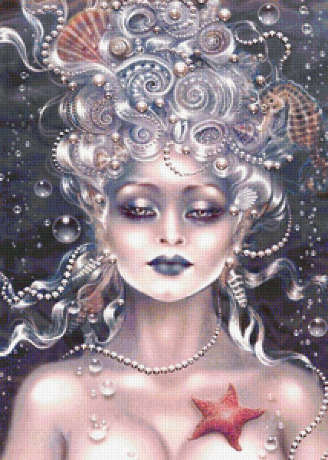 Жемчуг фэнтази - жемчуг. фэнтази, девушка - предпросмотр