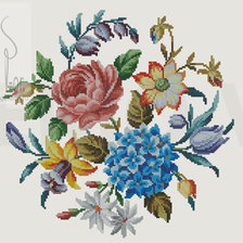 Схема вышивки «старинный рисунок»