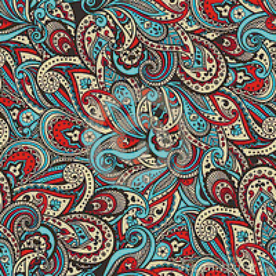 орнамент - орнамент, подушка - предпросмотр