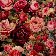 Схема вышивки «цветы»