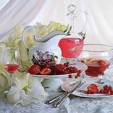 Схема вышивки «белое и красное»