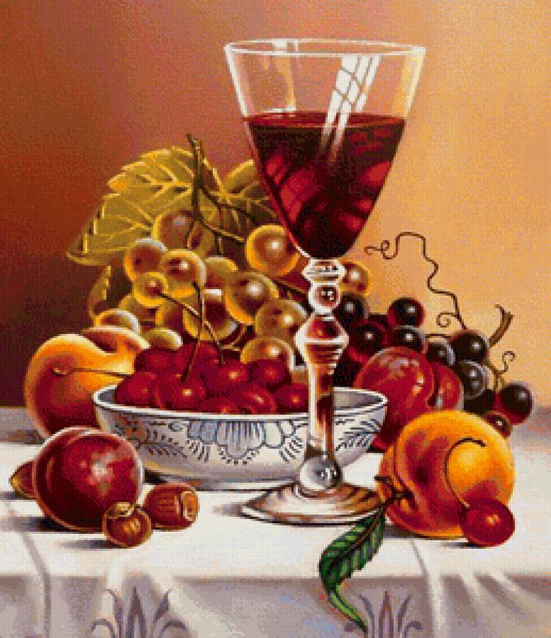 Натюрморт - на кухню, фрукты - предпросмотр