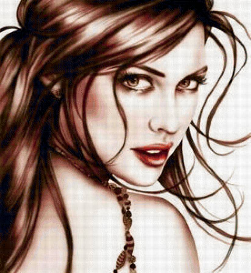 Девушка - красавица, девушка, женщина - предпросмотр