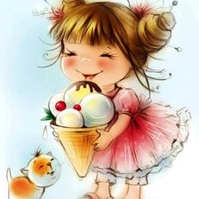 Схема вышивки «сладкоежки»