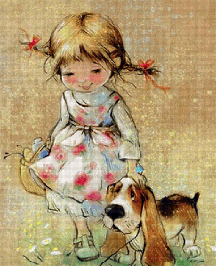 друзья - картина, дети - предпросмотр