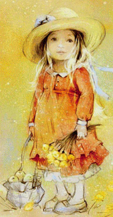 девочка - картина, дети - предпросмотр