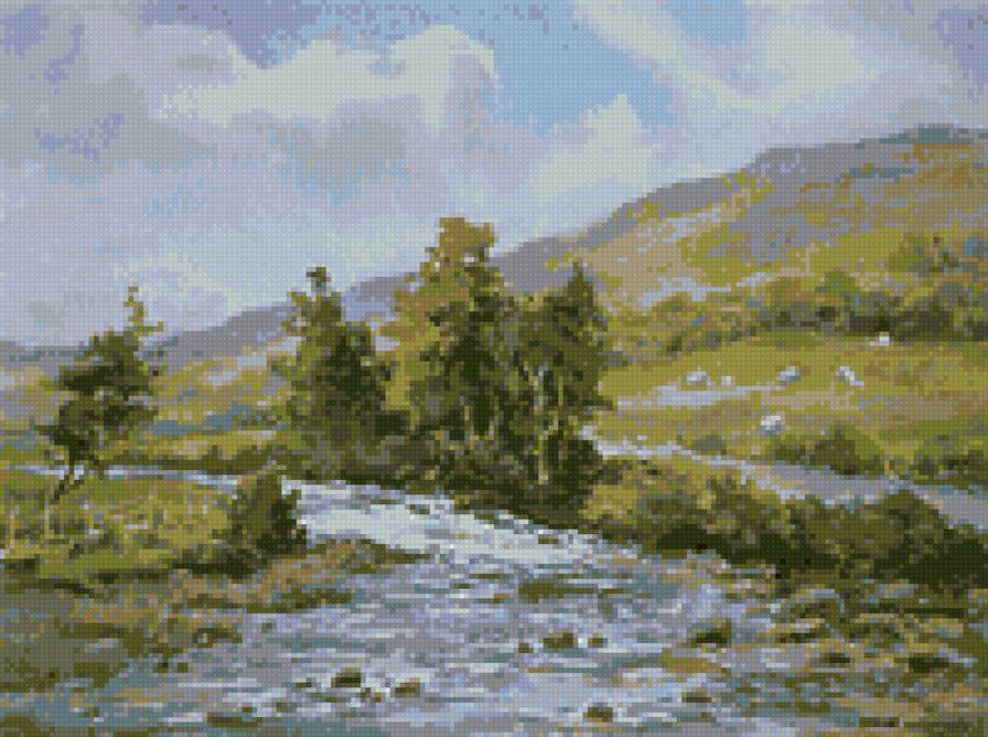 Долина - лес, горы, долина, река - предпросмотр