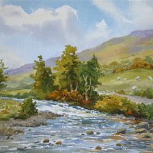 Схема вышивки «Долина»