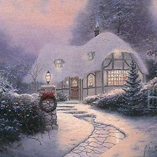 Схема вышивки «Дом»