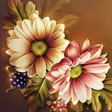 Схема вышивки «Цветы»