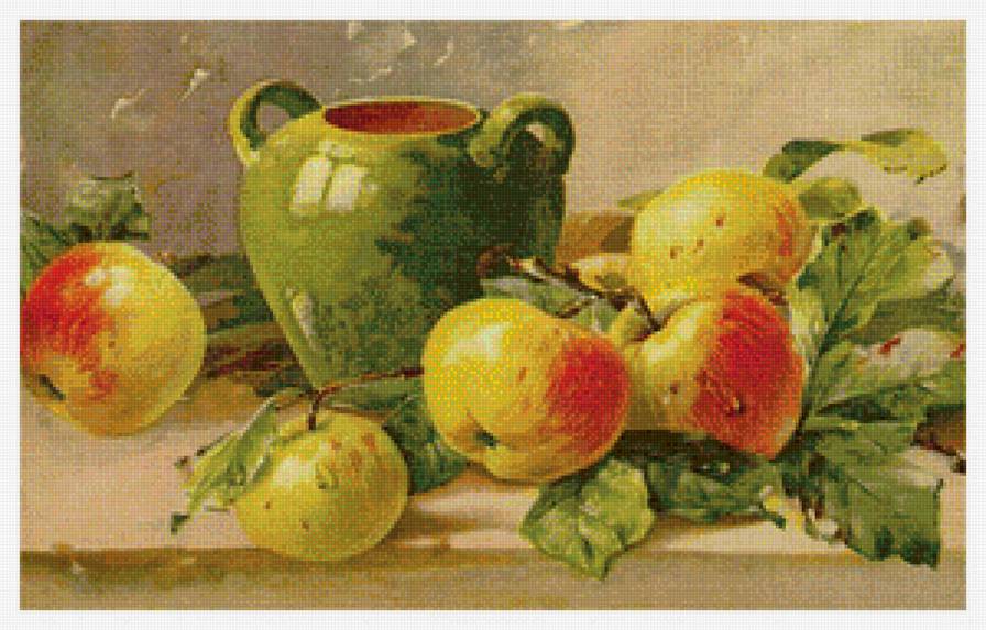 Натюрморт - вышивка крестом - предпросмотр