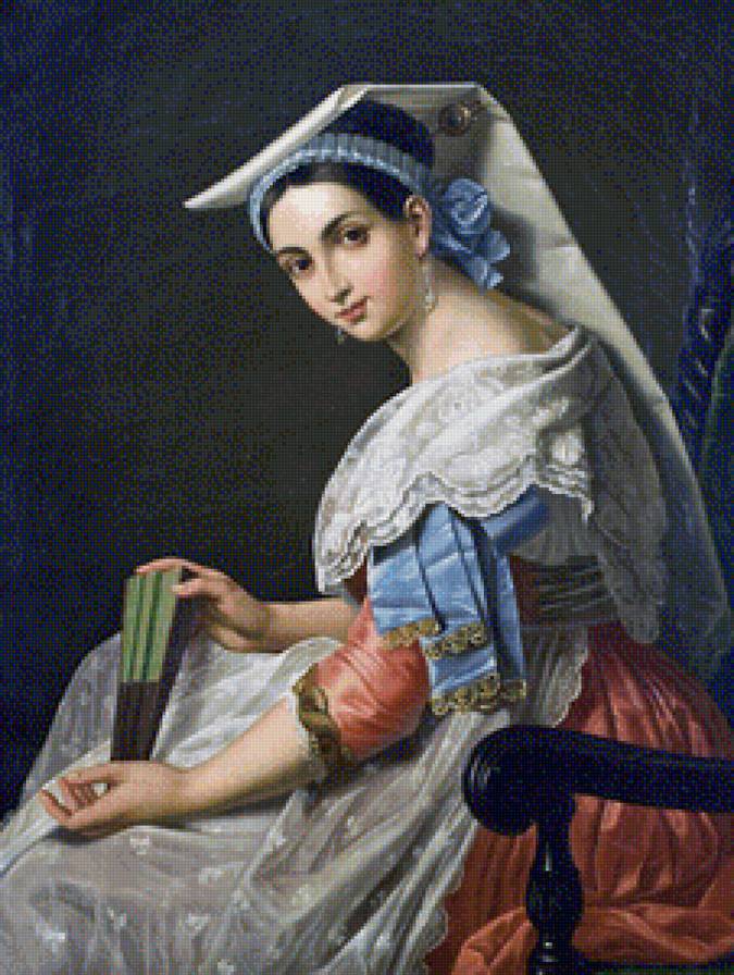 Портрет девушки - люди, девушка, портрет, картины - предпросмотр