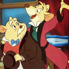 Схема вышивки «Мышонок детектив»