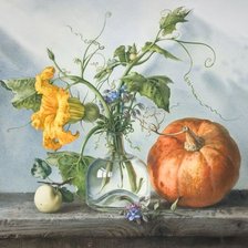 Схема вышивки «натюрморт с тыквой»